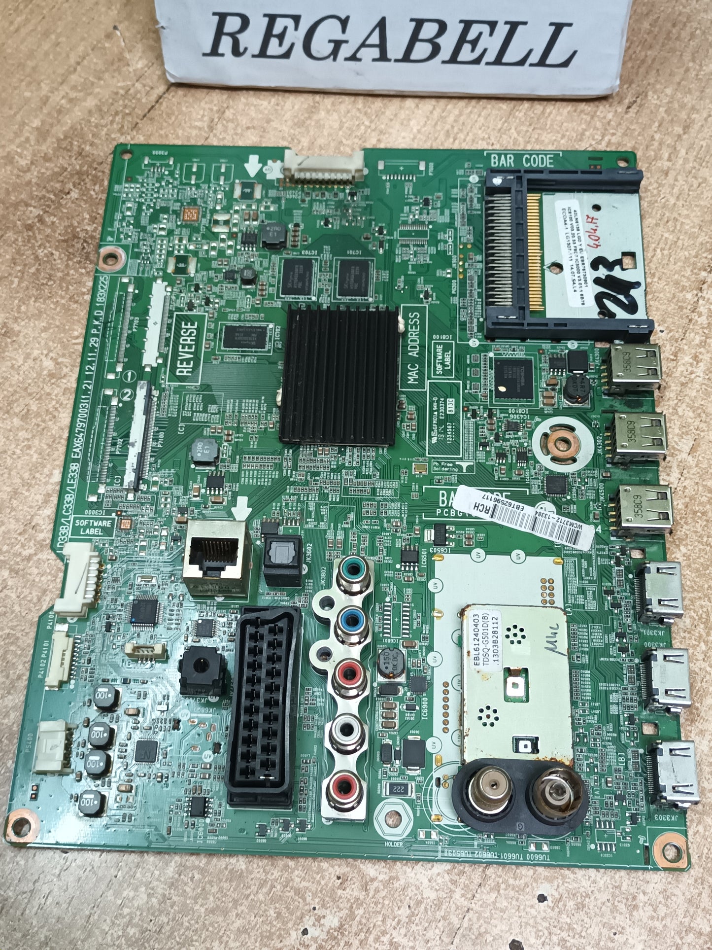 PLACA MAIN EAX64797003(1.2), EBT62596117, de tV LG47LN613S