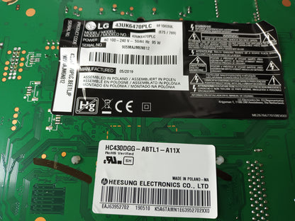 LG43UK6470PLC, componentes, (ref-76)
