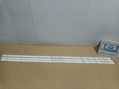 LG43UN71006LB, KIT 3 TIRAS LED, NUEVAS (ref,105)