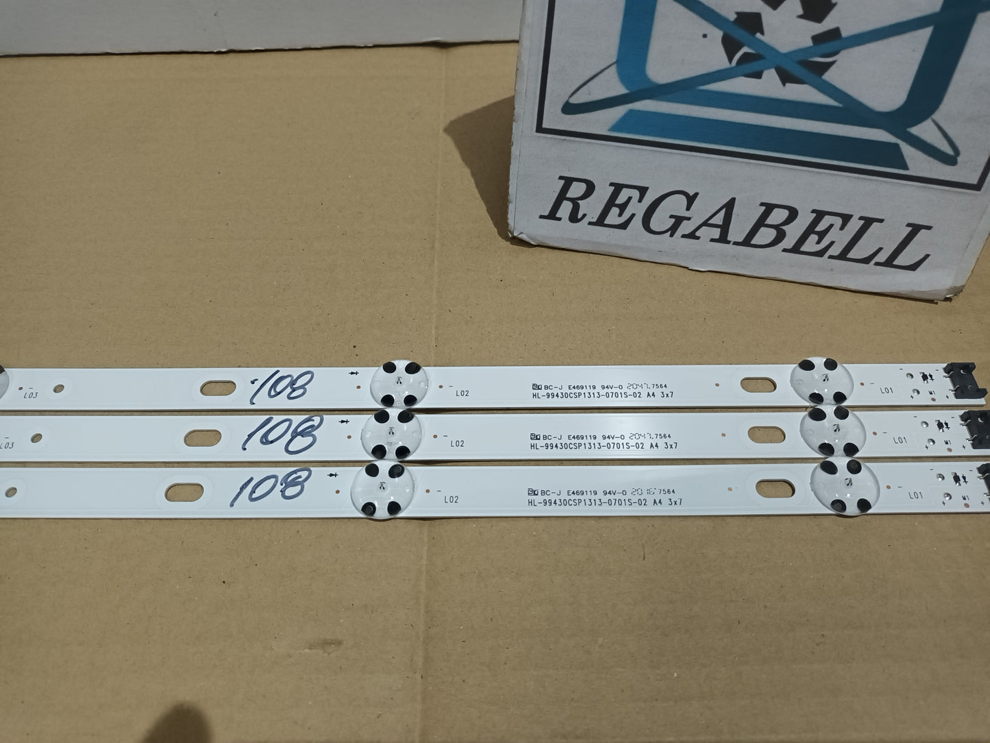 LG43UN711C0ZB, KIT 3 TIRAS LED, NUEVAS (ref,108)