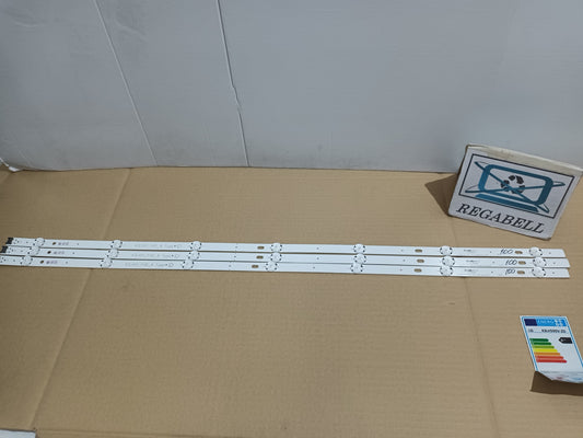 KIT 3 tiras de retroiluminación de LG43LH590V-ZD,