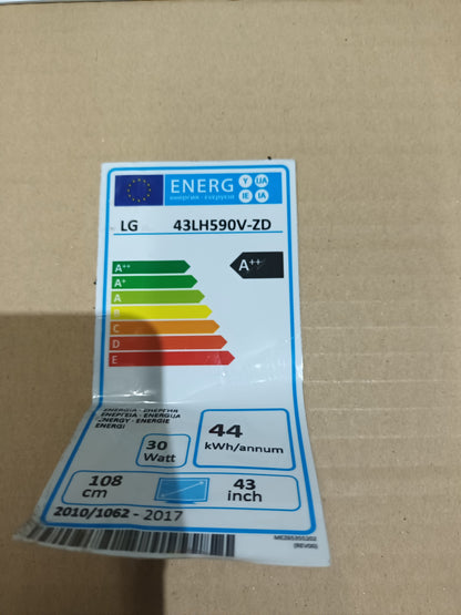 KIT 3 tiras de retroiluminación de LG43LH590V-ZD,