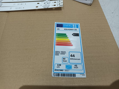 LG43LH590A-ZD, KIT 3 TIRAS LED, NUEVAS (ref,114)