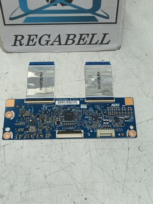 PLACA T-COM, T430HVN01.6, desmontada de TV SAMSUNG UE43J5500AW,