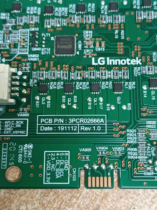 PLACA LED DRIVE, 3PCR02666A, NUEVA SIN USAR,  de TV LG55NANO916NA,