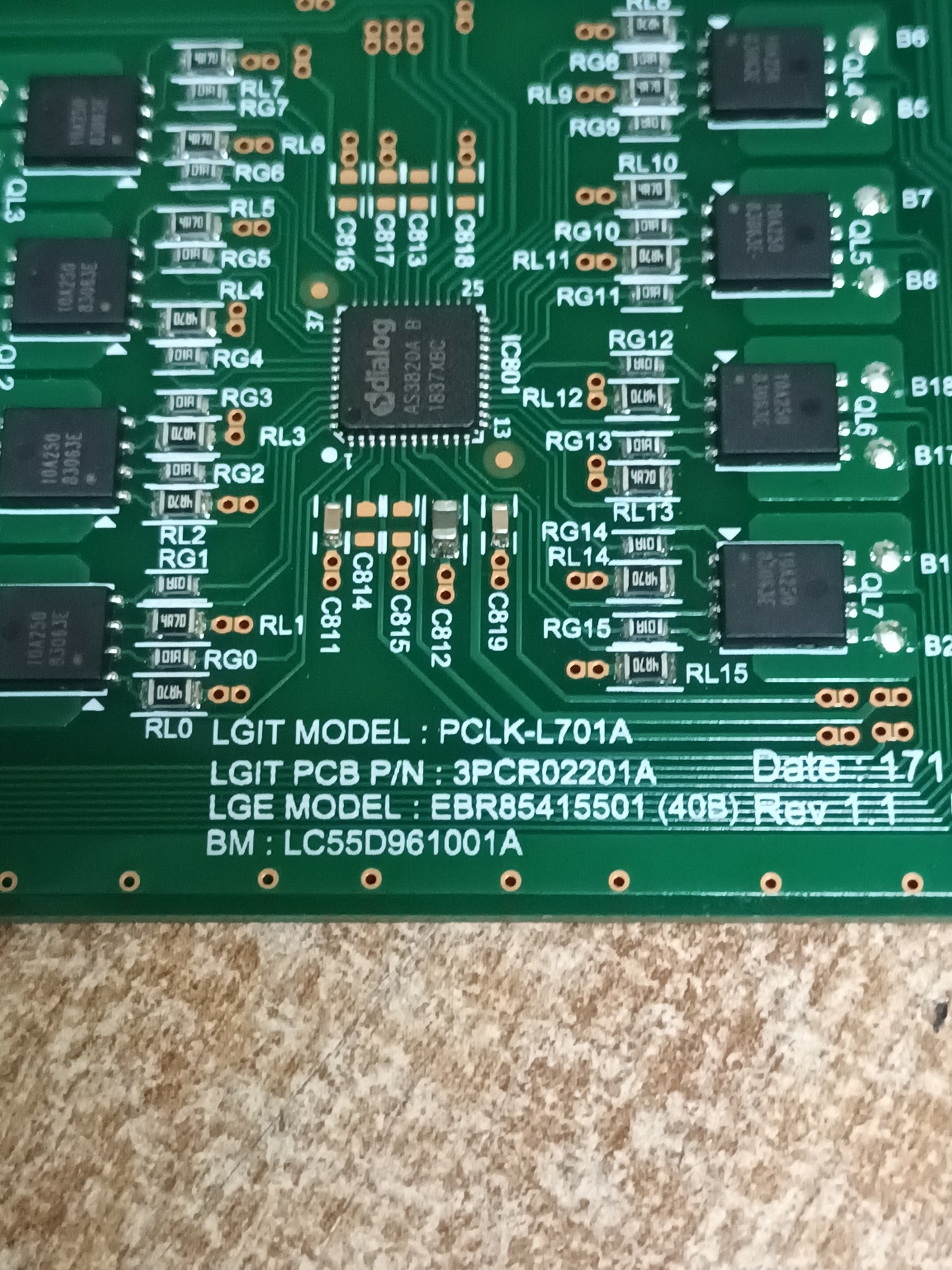 3PCR02201A, NUEVA SIN USO, PLACA LED DRIVE, de TV LG55SM9010PLA