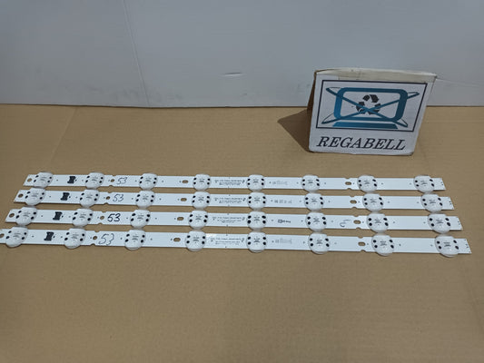 LG55UN81006LB, KIT 4 TIRAS LED NUEVAS, (ref,53)