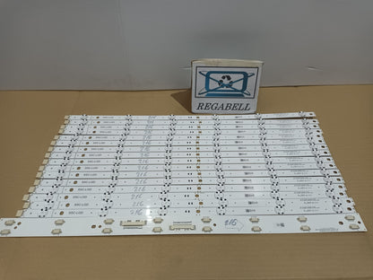 LG55NANO916NA, KIT 16 TIRAS LED NUEVAS, (ref,216)