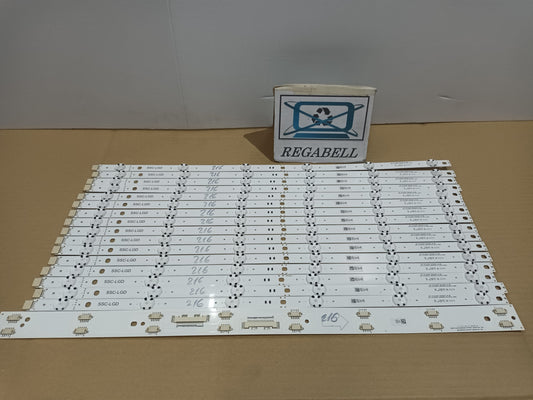 LG55NANO916NA, KIT 16 TIRAS LED NUEVAS, (ref,216)