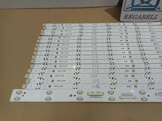 KIT 16 tiras de retroiluminación de LG55NANO916NA