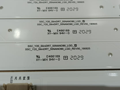 LG55NANO916NA, KIT 16 TIRAS LED NUEVAS, (ref,216)