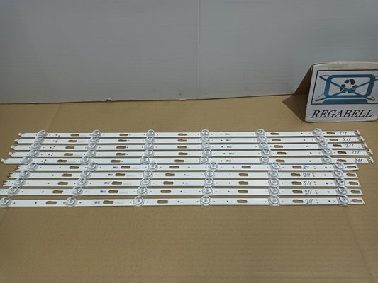 UE65TU7105K, KIT 10 TIRAS LED NUEVAS, (ref,211)