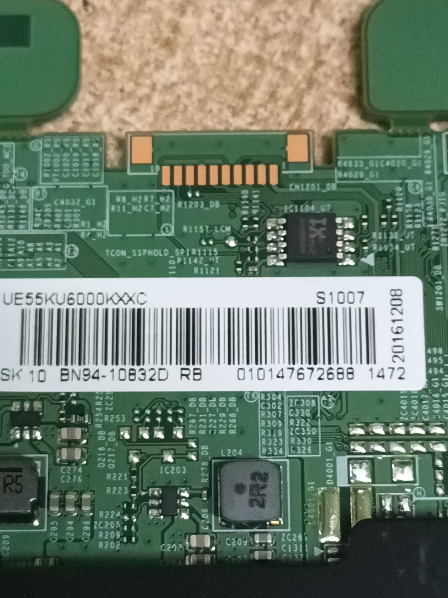 Placa main, BN94-10832D, de tv SAMSUNG UE55KU6000K, NUEVA SIN USAR,