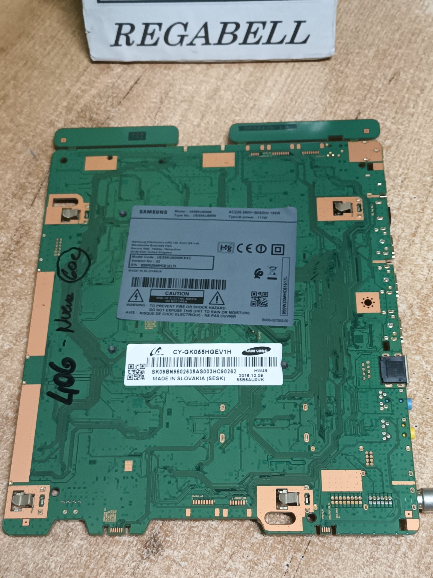 Placa main, BN94-10832D, de tv SAMSUNG UE55KU6000K, NUEVA SIN USAR,