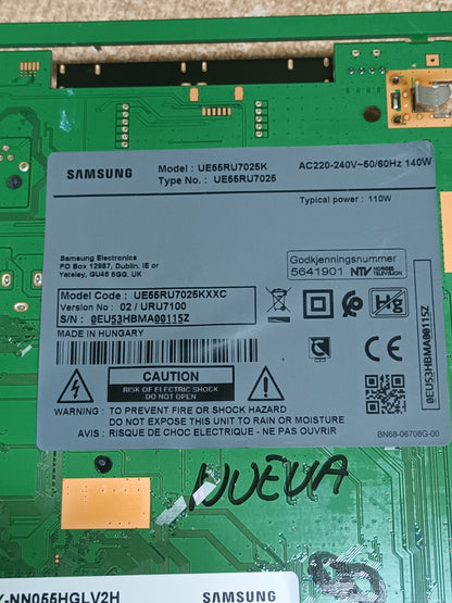 Placa main, BN94-14200A, de tv SAMSUNG UE55RU7025K, NUEVA SIN USAR