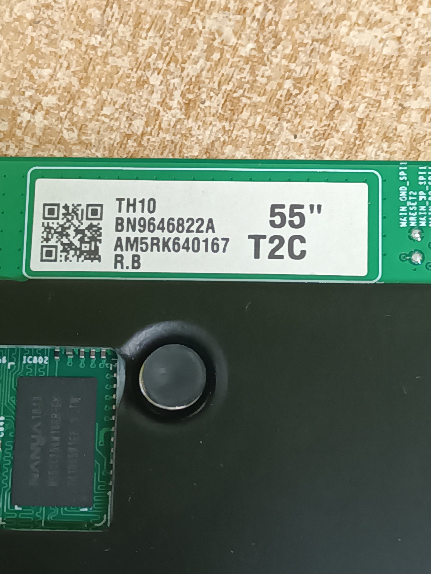 PLACA MAIN, BN96-46822A, de tv SAMSUNG UE55NU7025K, NUEVA SIN USAR,