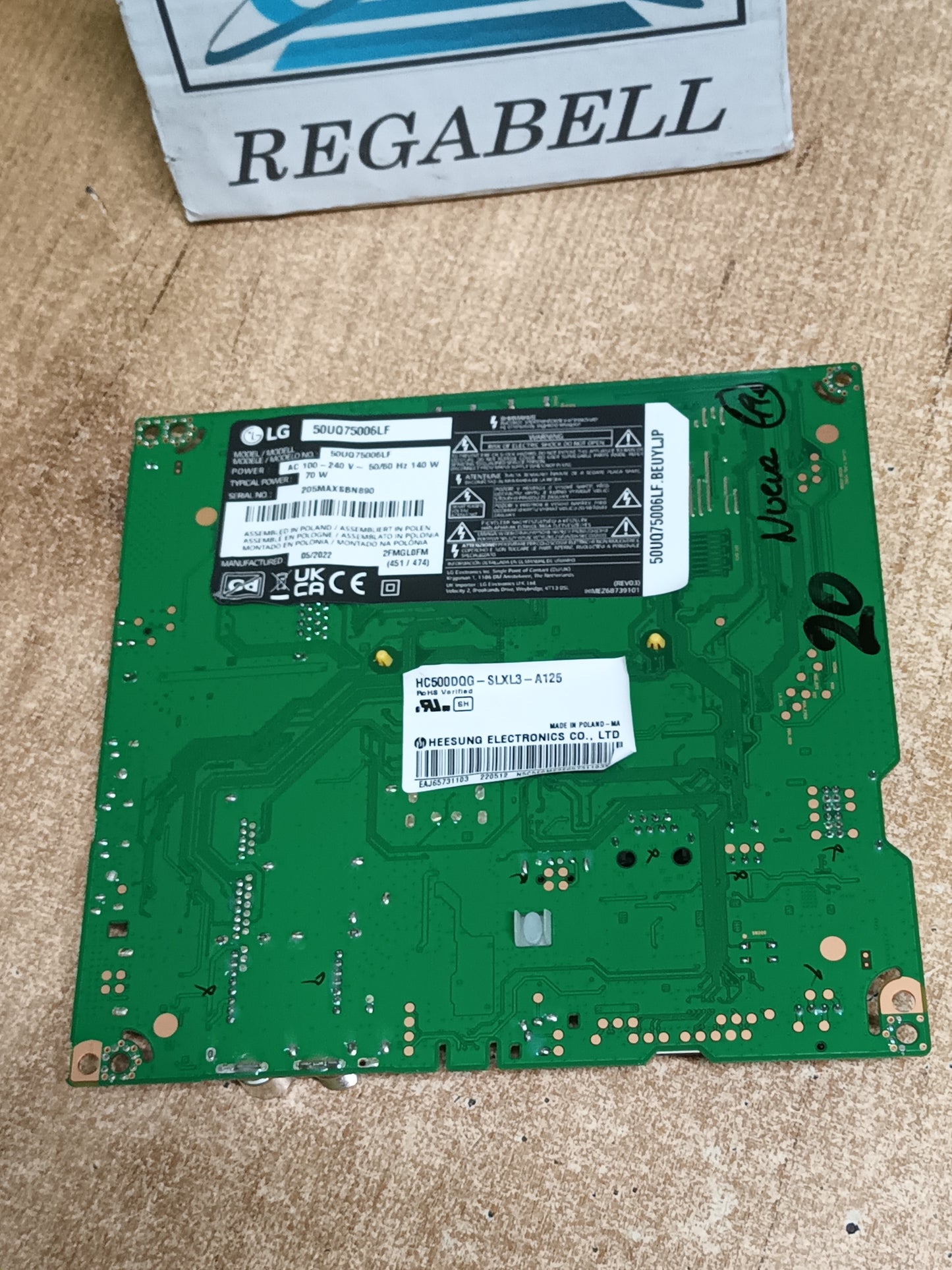 Placa main, EAX69830902(1.1), EBT66985003, de tv LG 50UQ75006LF, NUEVA SIN USAR