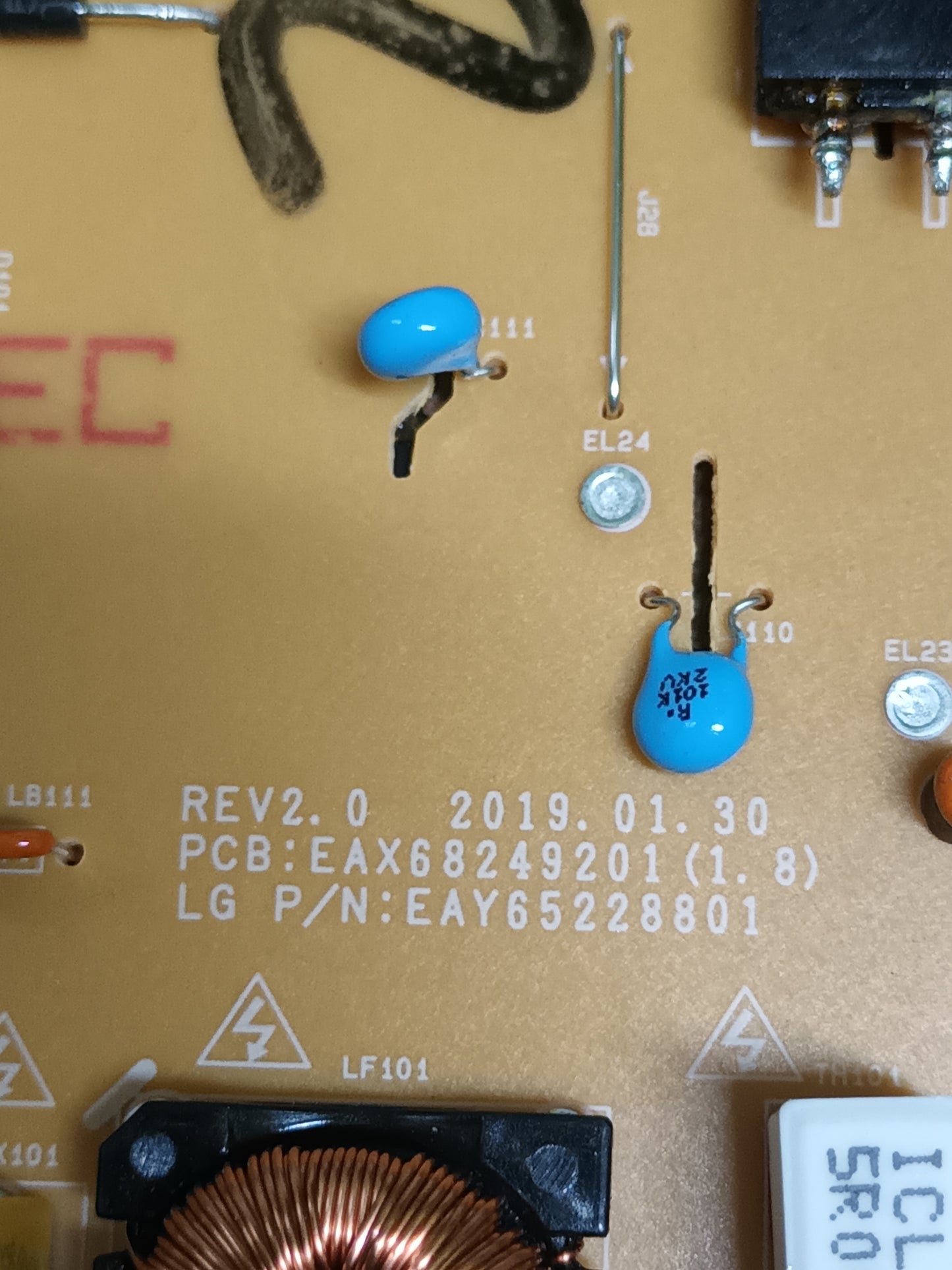 EAX68249201(1.8), NUEVA SIN USAR, de TV LG50UM751C0ZA,