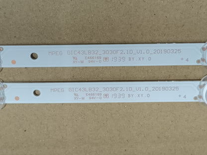 KIT 2 tiras de retroiluminación de TCL 43EP640