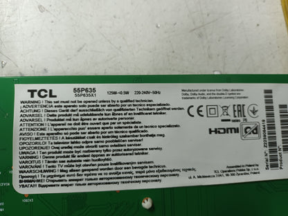 TCL 55P635, COMPONENTES TV , (ref-113)