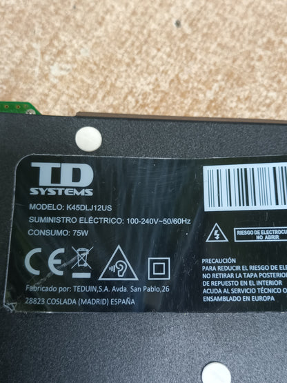 PLACA T-COM, BRS-YH445UHD-M01 , de TV TD SYSTEMS K45DLJ12US