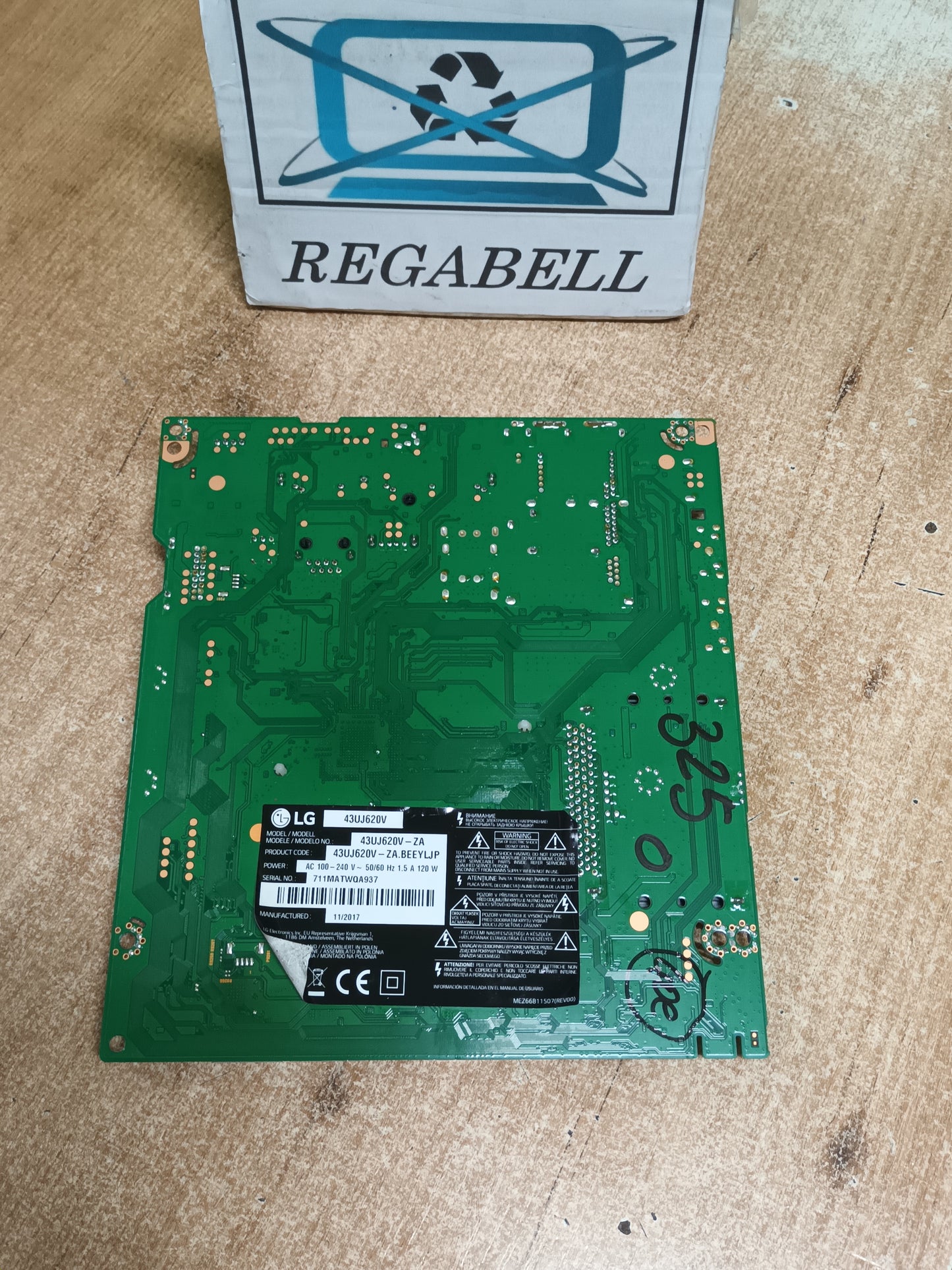 Placa main, EAX67133404(1.0), de tv, LG43UJ620V