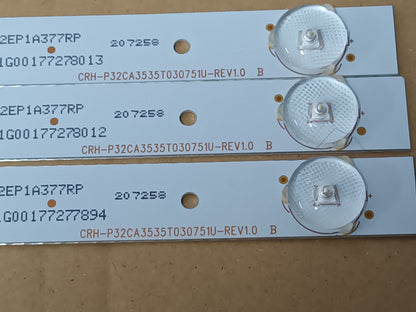 SHARP LC-32HG5141E, KIT 3 TIRAS LED (ref,29)