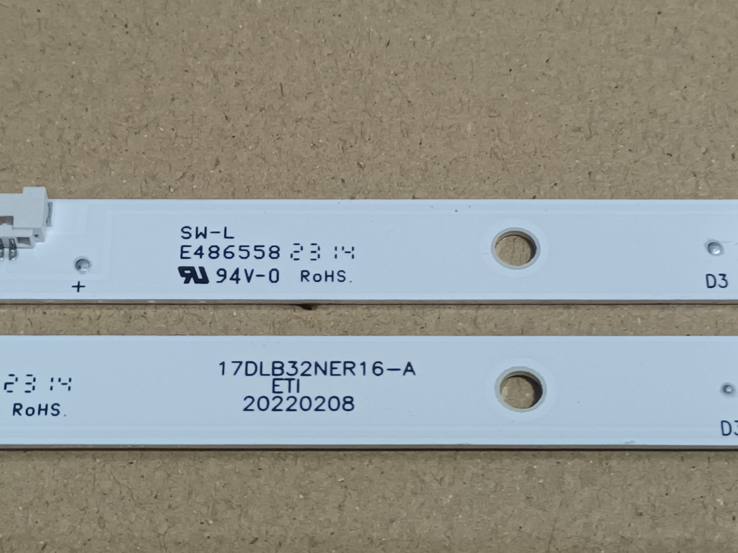 KIT 2 tiras de retroiluminación de TOSHIBA 32WV3263DG