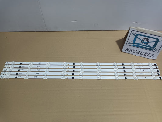 SAMSUNG UE32F4500AW, KIT 5 TIRAS LED, (ref,169)