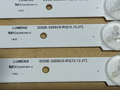 SAMSUNG UE32F4500AW, KIT 5 TIRAS LED, (ref,169)