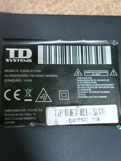 PLACA T-COM, DCBDM-X296A_01, de TV TD SYSTEMS K50DLX11US,