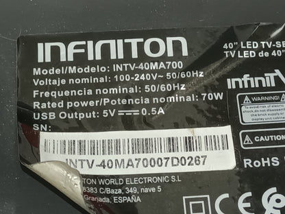 INFINITON INTV-40MA700, KIT TIRAS LED (ref.201)