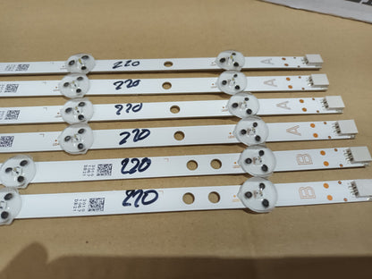 TOSHIBA 49L2863DG,  KIT 6 TIRAS LED (ref.220)