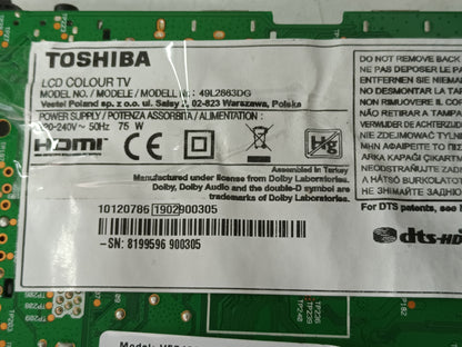 TOSHIBA 49L2863DG,  KIT 6 TIRAS LED (ref.220)