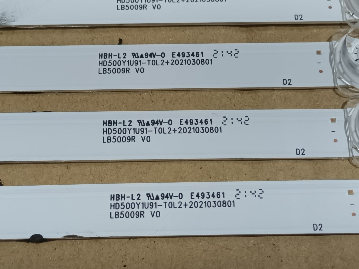 HISENSE 50A6BG, KIT 4 TIRAS LED (ref.218)