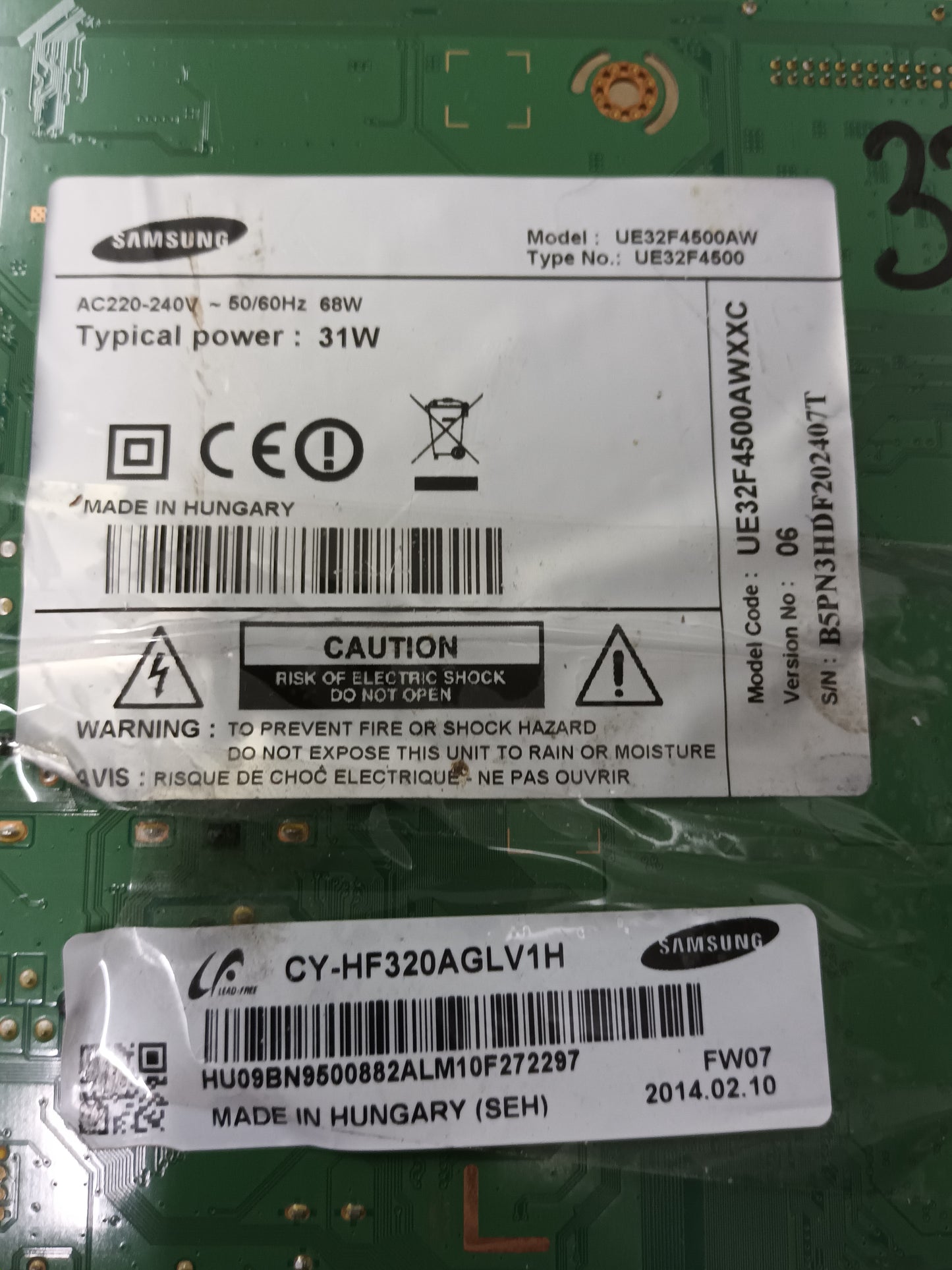 PLACA MAIN, BN94-06776S, de tv Samsung UE32F4500AW
