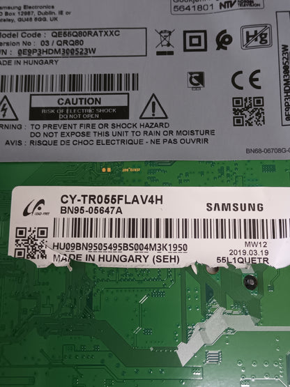 PLACA MAIN, BN94-14060H, de TV SAMSUNG QE55Q80RAt