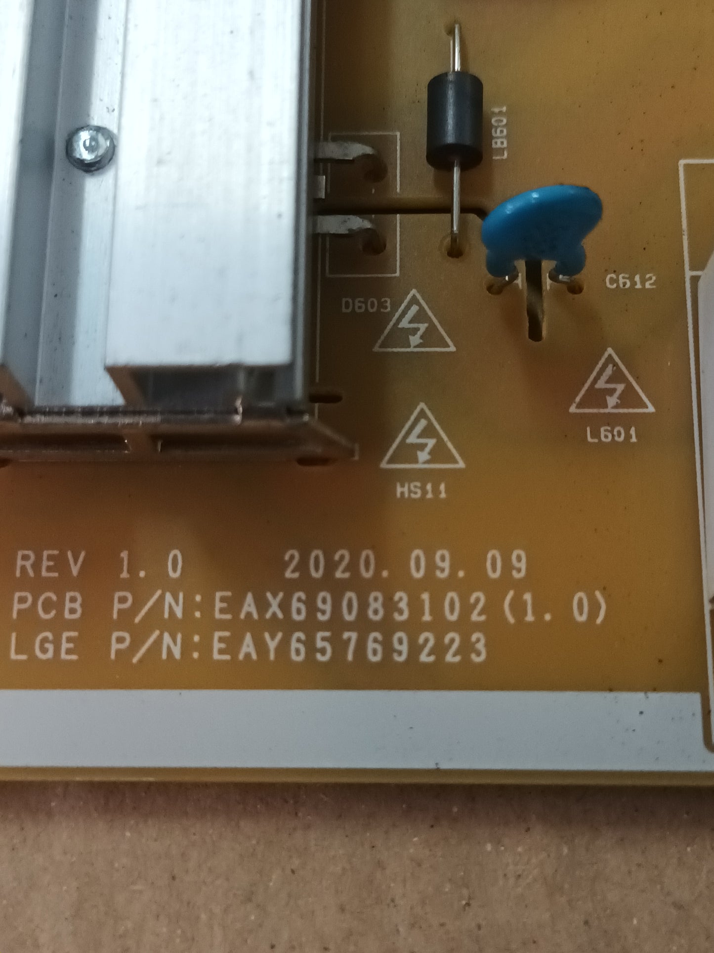 EAX69083102(1.0), NUEVA SIN USAR, de tv LG65UP751C0ZF