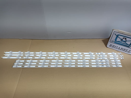 SAMSUN UE65DU7172U,KIT TIRAS LED nuevas, (ref,126)