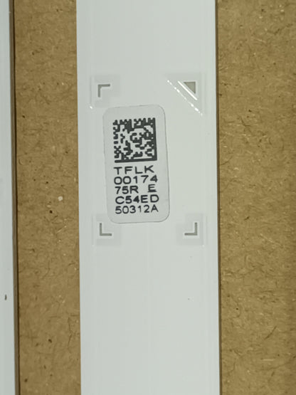 SAMSUNG UE75AU7172U, KIT 18 TIRAS LED nuevas.