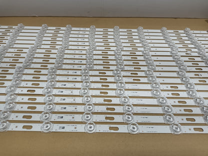 SAMSUNG TU98DU9005K, KIT 18 TIRAS LED nuevas.
