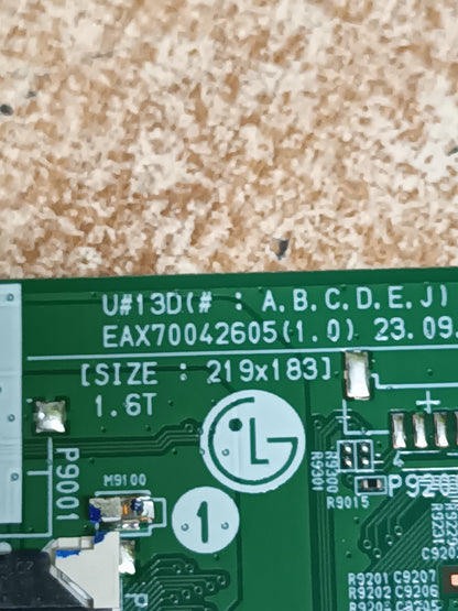 Placa main, EAX70042605(1.0), EBT67535003, de tv LG65UR78006LK, NUEVA SIN USAR