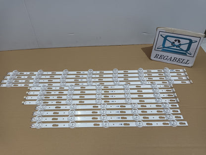 SAMSUNG TU75DU7175U, KIT 12 TIRAS LED nuevas.