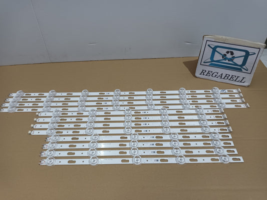 SAMSUNG TU75DU7175U, KIT 12 TIRAS LED nuevas.