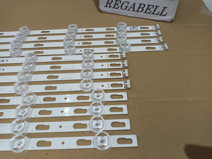 SAMSUNG TU75DU7175U, KIT 12 TIRAS LED nuevas.