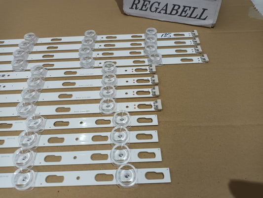 SAMSUNG TU75DU7175U, KIT 12 TIRAS LED nuevas.