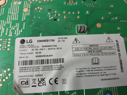 LG55NANO81T6A,  componentes TV NUEVOS,