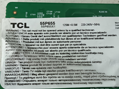 TCL 55P655, KIT TIRAS LED nuevas, (ref-158)