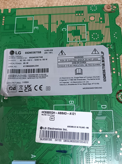 Placa main, AEX70111904(1.1) de tv LG65QNED87T6B, NUEVA SIN USAR
