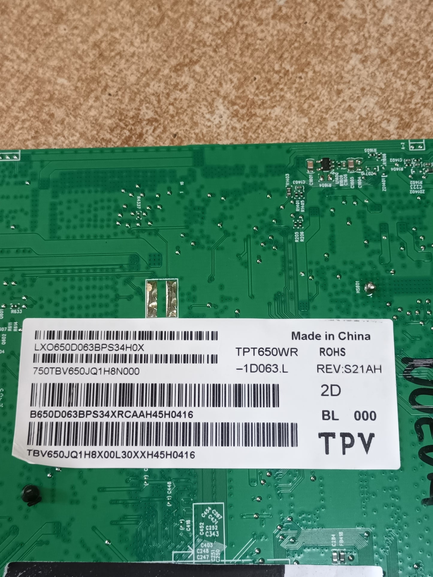 PLACA T-COM, TD-0024, NUEVA SIN USAR, de TV PHILIPS 65PUS8319/12